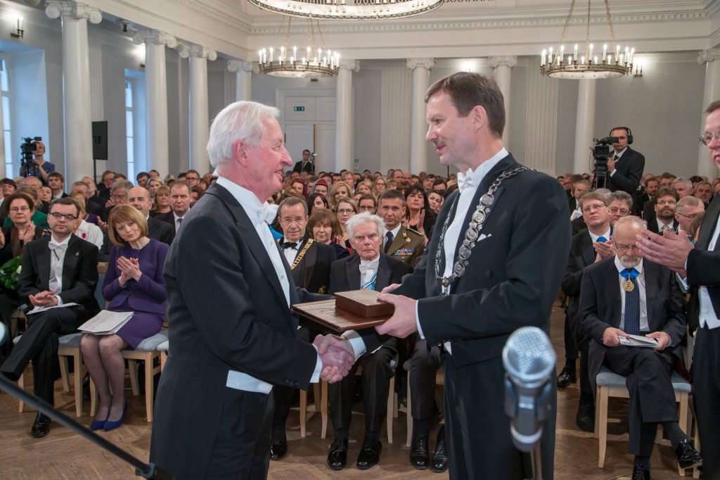 Verleihung der Ehrendoktorwürde an der Universität in Tartu in Estland